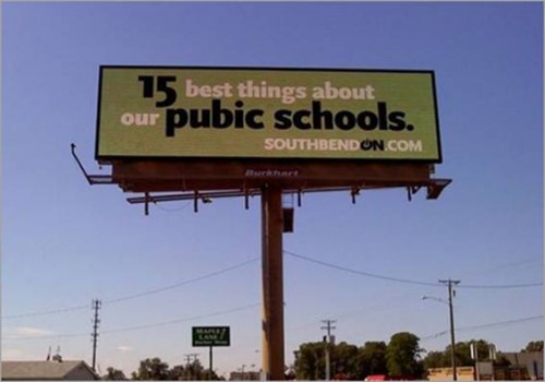 billboard ad misspellings