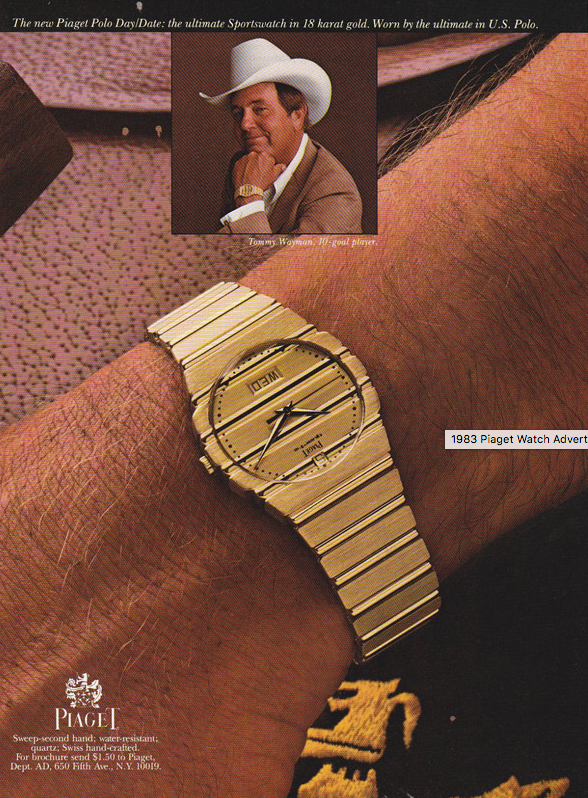 Retro Ad of the Week Piaget Watches 1983 Mascola Group