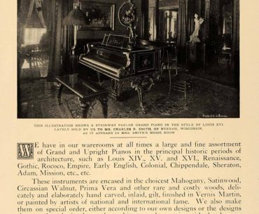 1906 Steinway Pianos Ad
