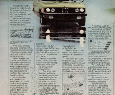 Luxury car marketing from 1976