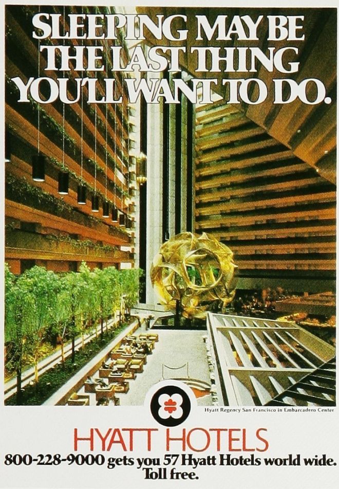 Hotel Marketing / Retro Ad of the Week: Hyatt Hotels, 1975