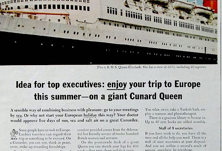 advertising for cruise ships