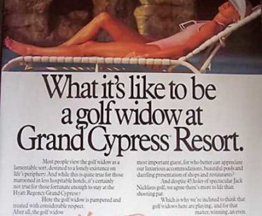 1989 Grand Cypress Resort ad