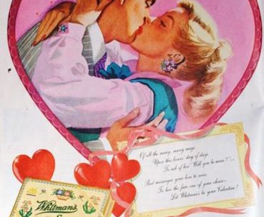Valentine's Day retro ad