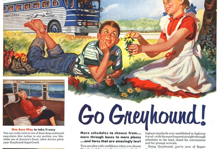 retro Greyhound ad